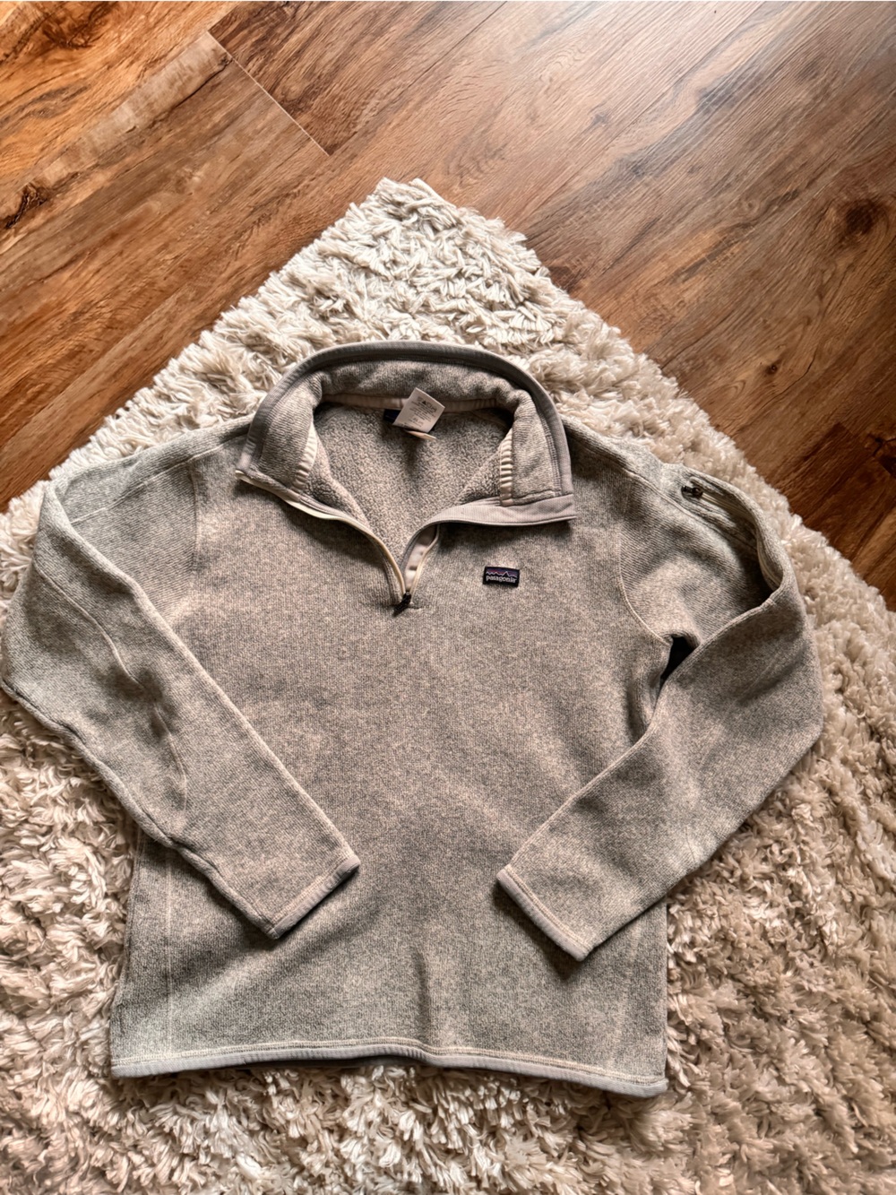 Patagonia Light Heather Gray Half-Zip Fleece Pullover